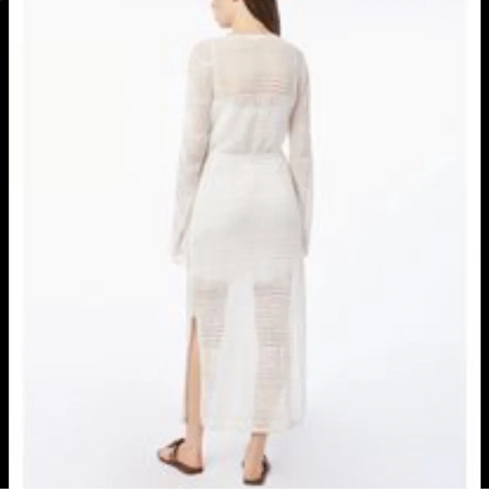 NWOT Frame denim white dress crochet dress - Picture 2 of 2